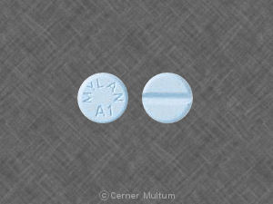 Xanax a1 round blue mylan
